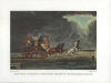 Mail coach in storm print